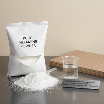 Stable Under Normal Temperatures And Pressures Pure Melamine Powder Insoluble In Water Essential For Laminates And Surface Treatments