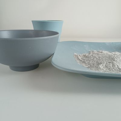 Застеклять меламина C3H6N6 пудрит 1,661 сейф касания еды очищенности плотности 99,8%