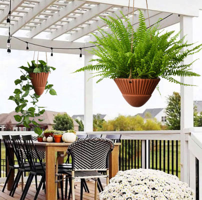 Висячие плантаторы для комнатных растений, терракотовые висячие плантаторы, керамические висячие горшки, висячие корзины, висячие плантаторы