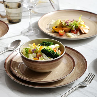 Коричневые пластинки меламинный набор без чипа круглый