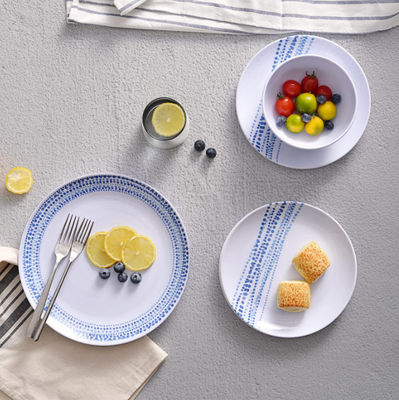 12 шт. Рустический меламинный набор посуды посудомоечная машина безопасный дождь