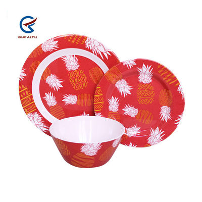 3PCS Red Melamine Dinnerware Set For Camping Indoor Outdoor Use Kitchen 3PCS Red Melamine Dinnerware Set For Camping Indoor Outdoor Use Kitchen 3PCS Красная меламинная посуда для кемпинга для внутреннего использования на улице