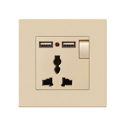 Меламинная зарядная лампочка 13A 16A USB Type C Multi Hole Socket