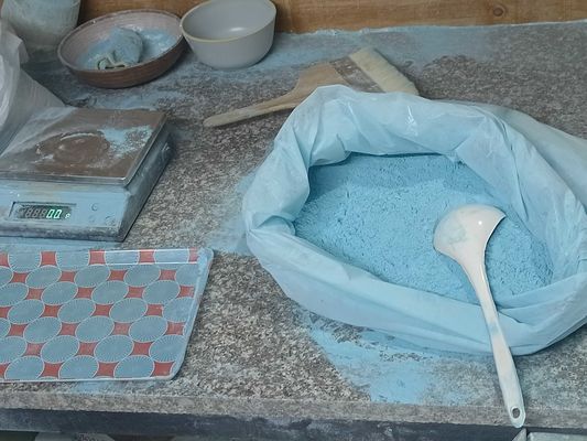 990,8% Синий меламинный порошок для формования меламинной посуды